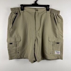 BIMINI BAY OUTFITTERS LTD Mens‎ Cargo Performance gear shorts KHAKI - 44W